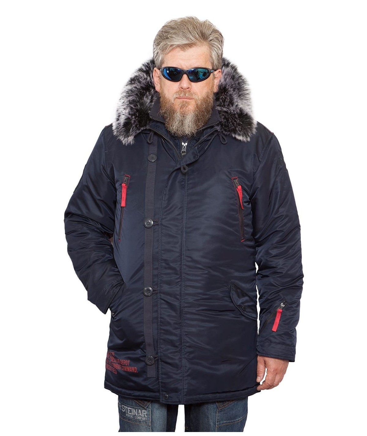 картинка Apolloget ARKTIK FLEECE Night Sky/Red от магазинаАполлогет