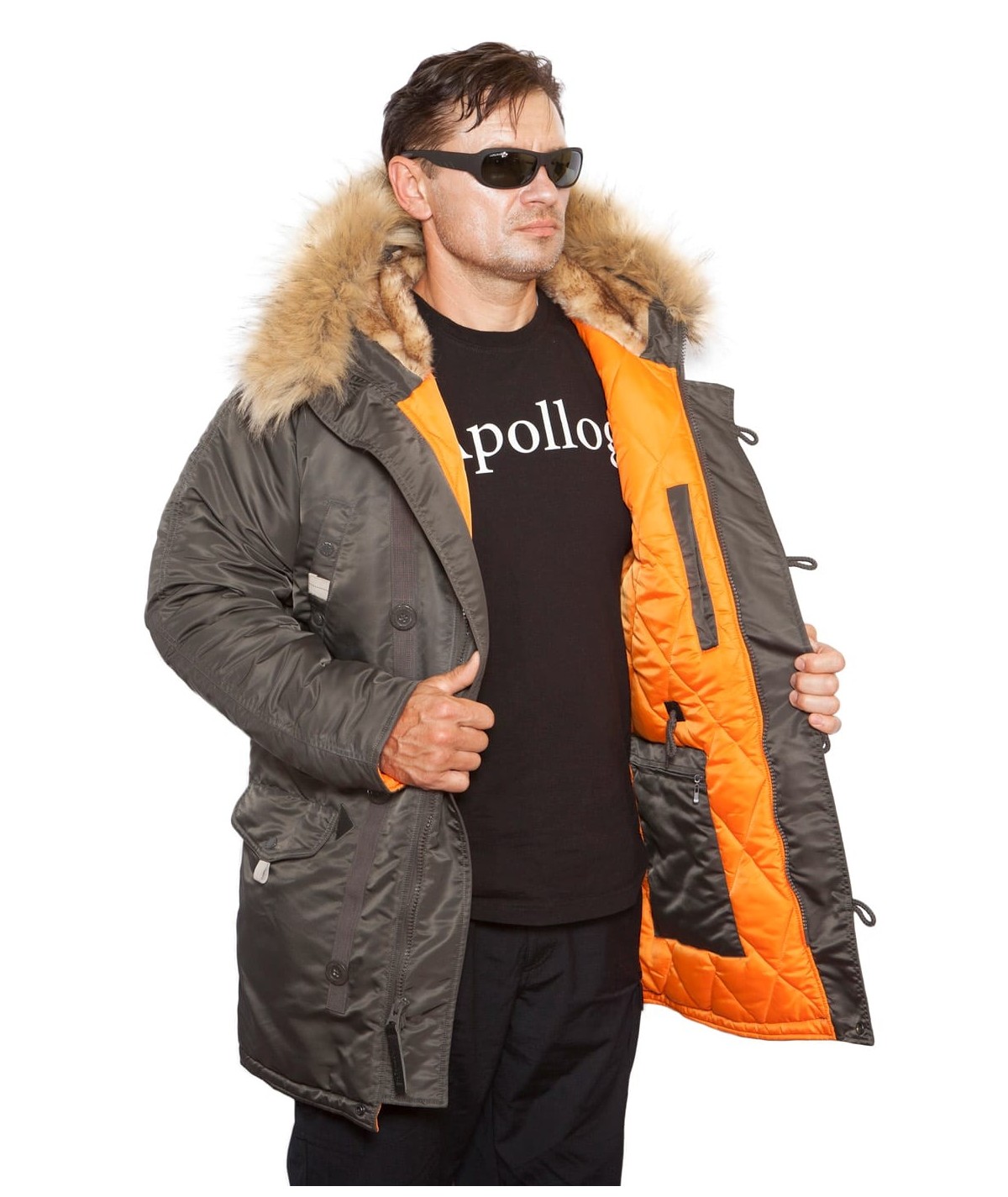 картинка Apolloget HUSKY LONG Beluga/Orange от магазинаАполлогет