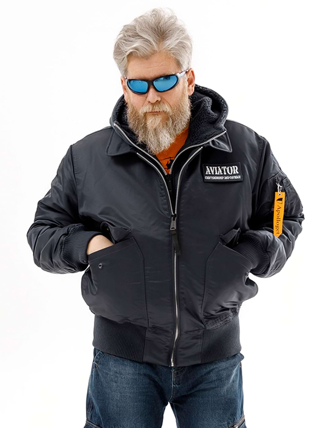 картинка Apolloget AVIATOR HD II Steel Blue/Gun metal от магазинаАполлогет